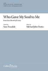 For a Breath of Ecstasy: 3. Who Gave My Soul to Me TTBB choral sheet music cover